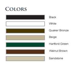 Elite Aluminum Powder Coating Color Choices